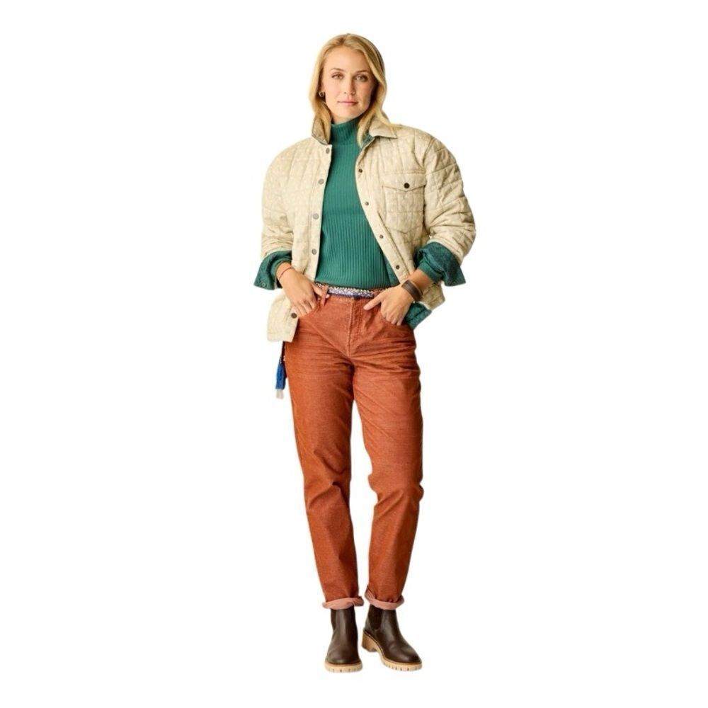 Carve Design Carson Cord Hi Rise Corduroy Pant Copper 8